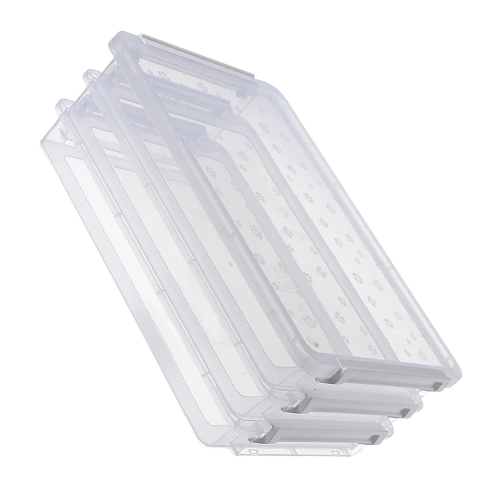 2pcs Multilayers Transparent Storage Box Clear Plastic Document Paper Filling Case – Clear-View Organization with a Practical Everyday Design
