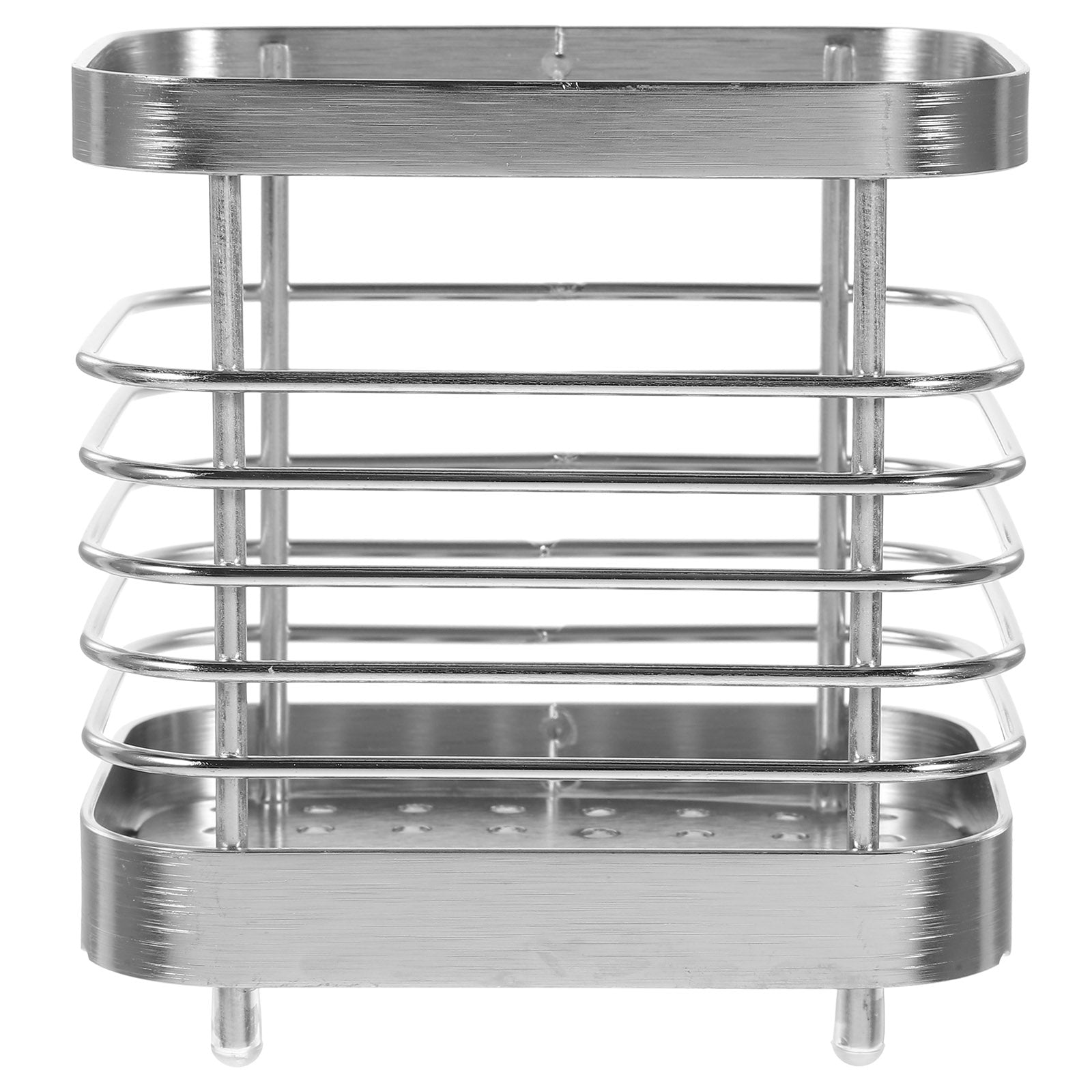 unbranded 2pcs Stainless Steel Cutlery Holder Kitchen Worktop Spoon Stand Space-saving Kitchen Utensil Holder – Durable Stainless Steel Construction with a Practical Everyday Design