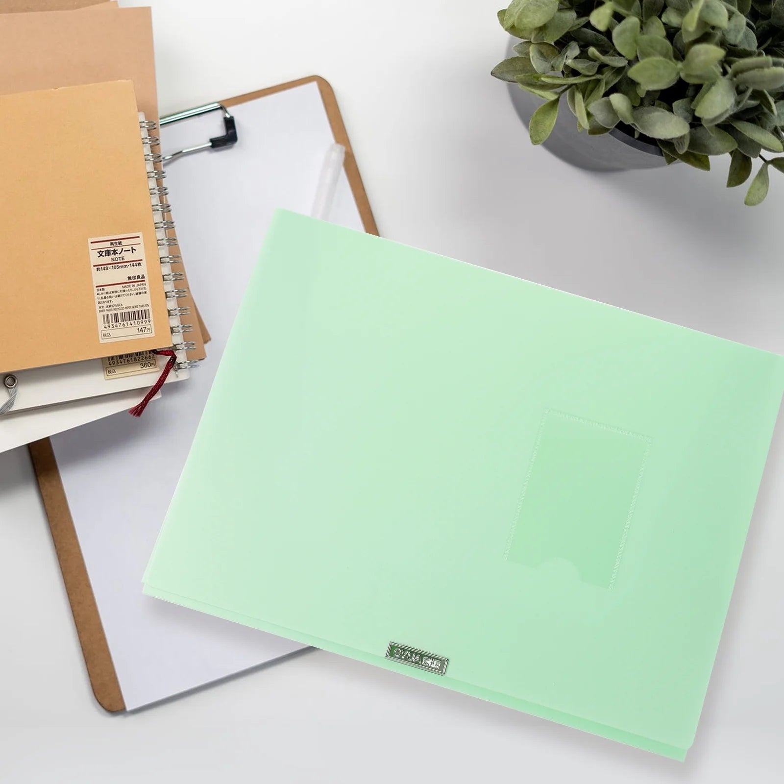 A4 File Box Photo Storage Boxes Organizer Folder Office Light Green – Practical Home Organization with a Practical Everyday Design