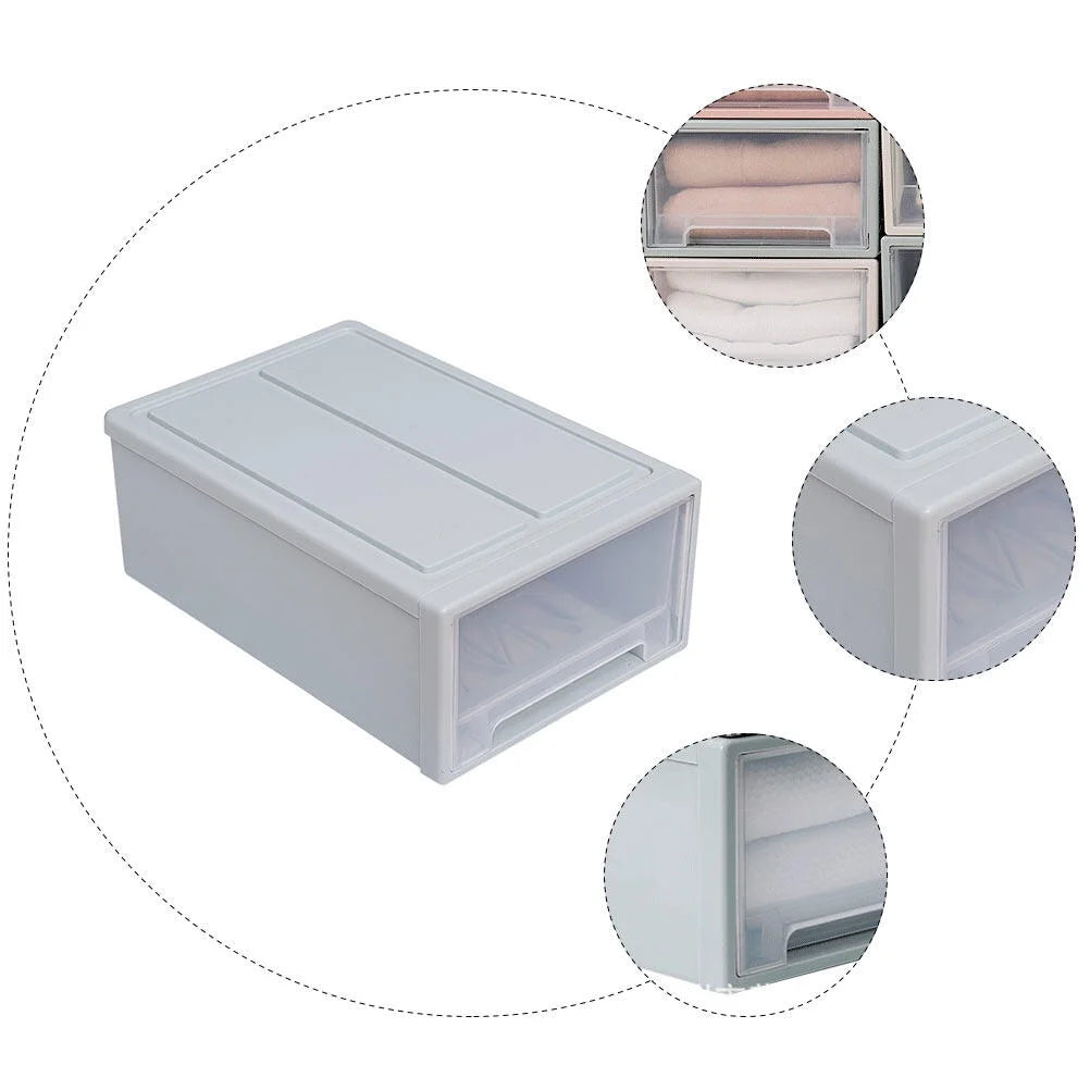 3pcs Drawer Clothes Storage Box Closet Storage Organizer Holder Box for Children Kids RoomNursery Playroom Blue – Everyday Household Format with a Practical Everyday Design