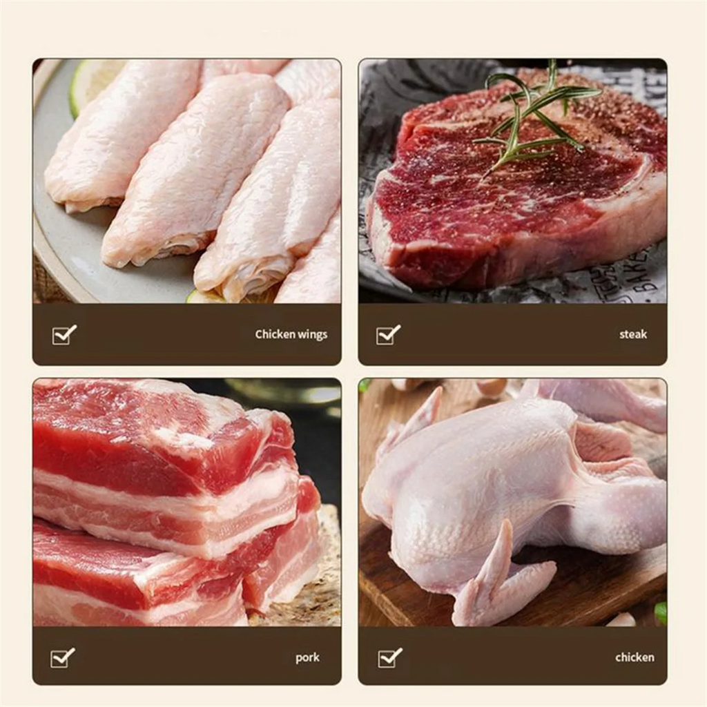 Meat Tenderizer Needle Stainless Steel Prongs Food Grade 5.5x5.5x17cm White – Durable Stainless Steel Construction with a Practical Everyday Design