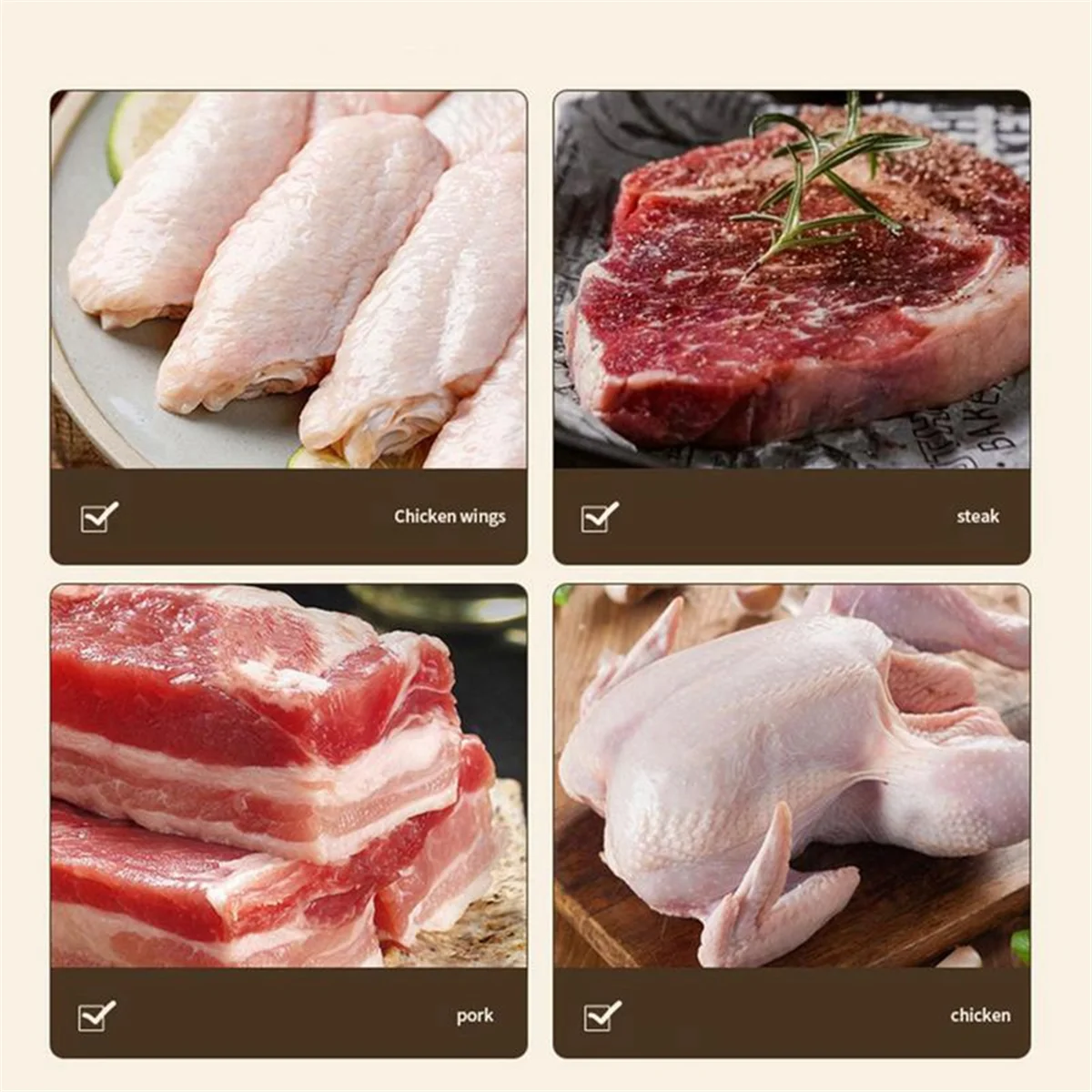 Meat Tenderizer Needle Stainless Steel Prongs Food Grade 5.5x5.5x17cm White – Durable Stainless Steel Construction with a Practical Everyday Design