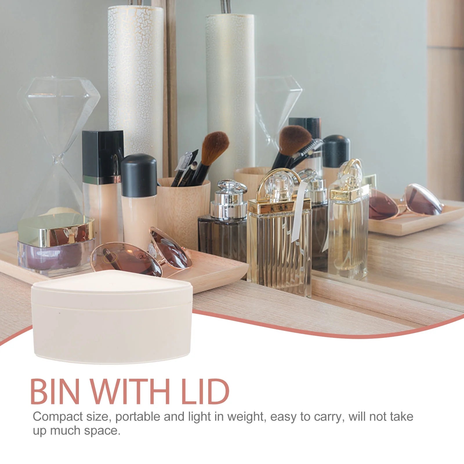 2 Pcs Storage Box Containers Bins Crate Office Trash Can White – Convenient Multi-Piece Set with a Practical Everyday Design