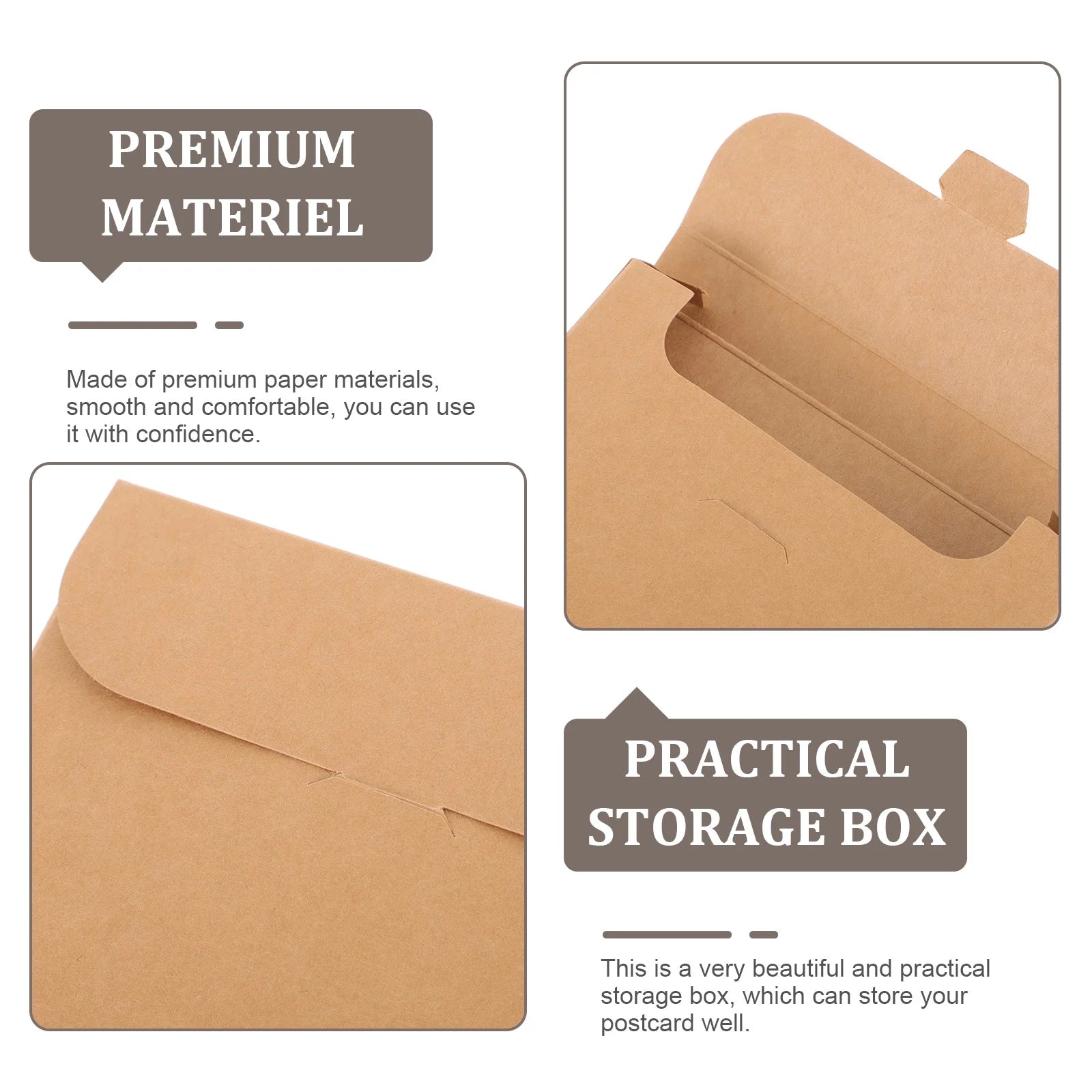 20 Boxes Storage Bins Postcard Organizer Packaging – Practical Home Organization with a Practical Everyday Design