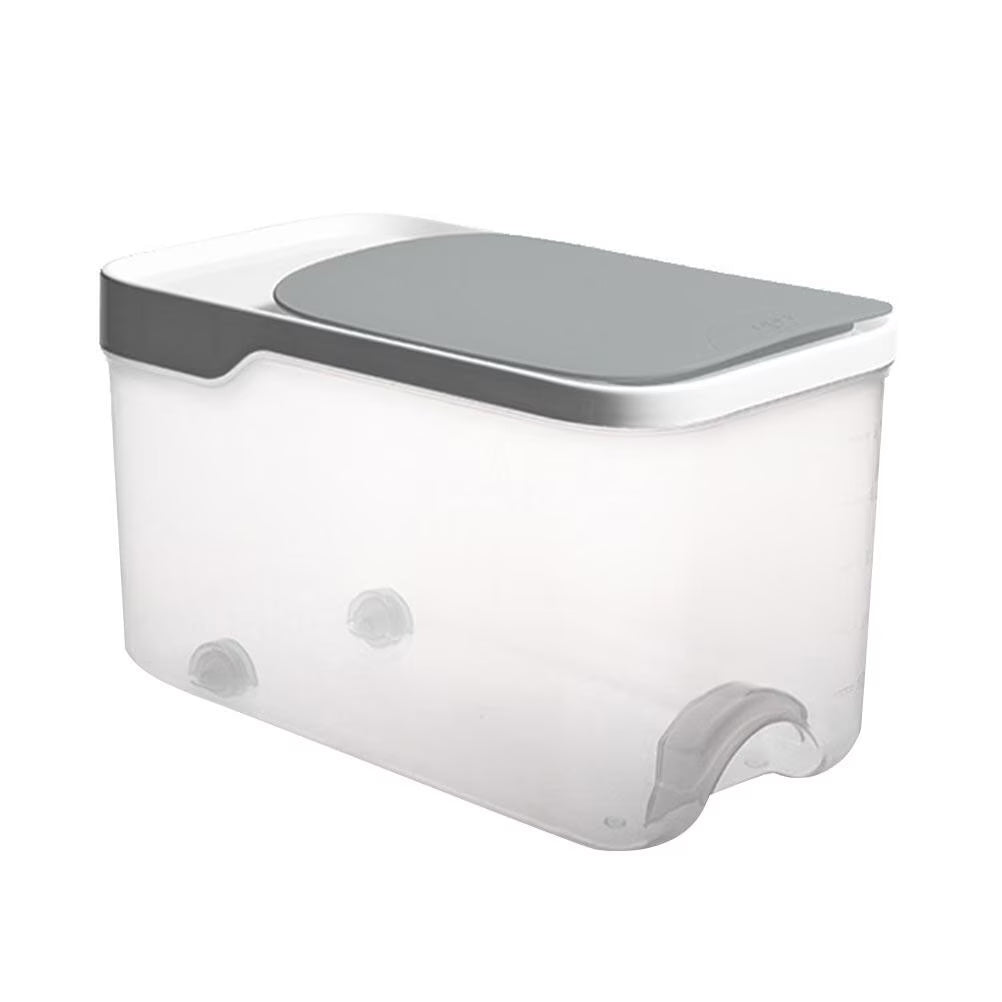 20 Catties Rice Storage Box Jar Cereal Container Dispenser Office Grey – Practical Home Organization with a Practical Everyday Design