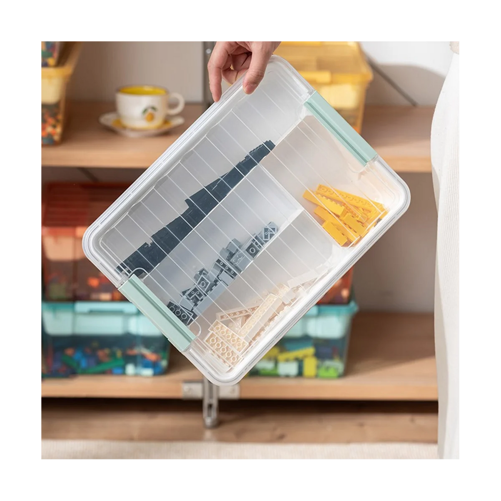 Plastic Stackable Storage Container Bin Box Tote with Lid for Home – Stackable Organization with a Practical Everyday Design