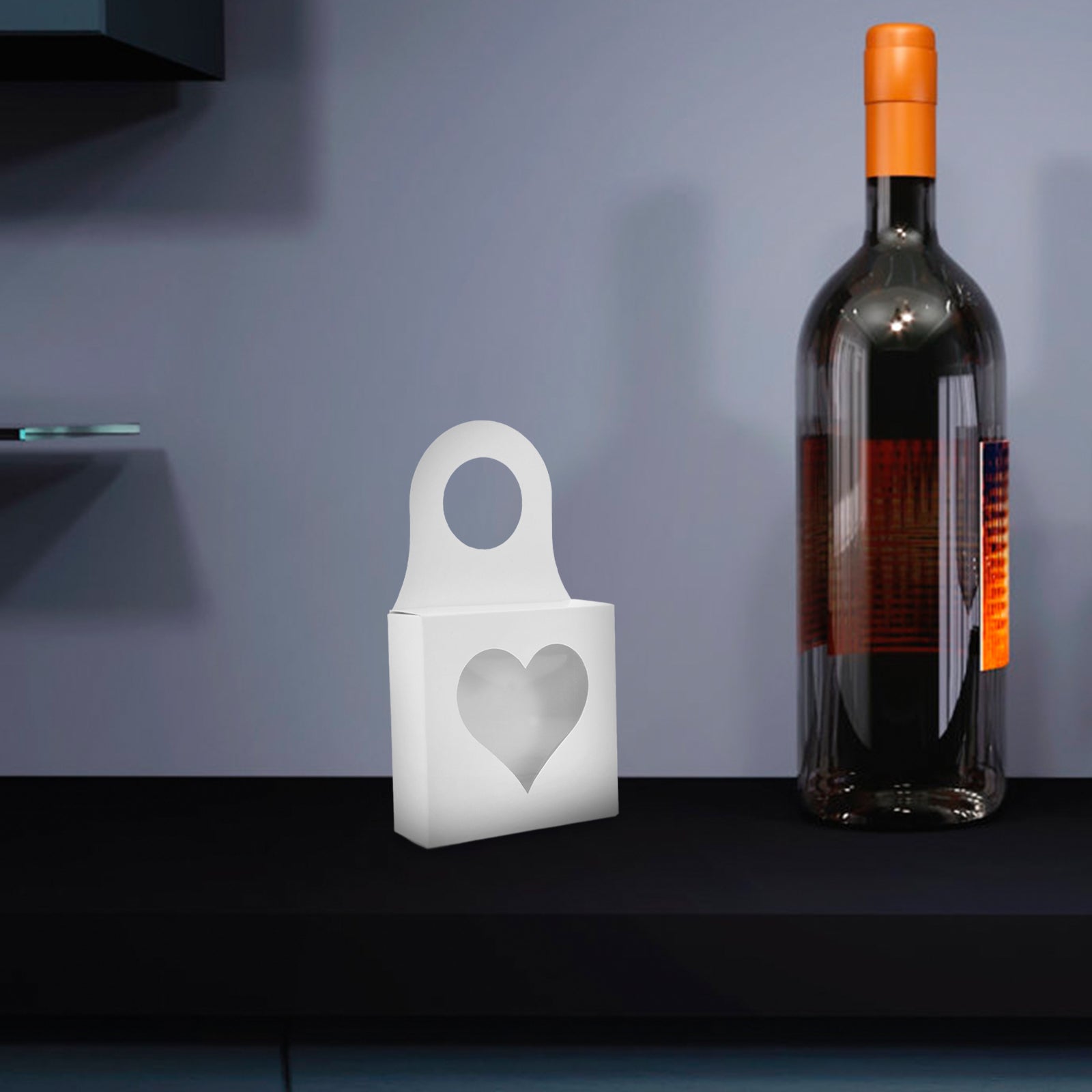 25 Pcs Storage Boxes with Lids Red Wine Bottle Hook Box 9.00X9.00X3.00CM White – Secure Lid Design with a Practical Everyday Design